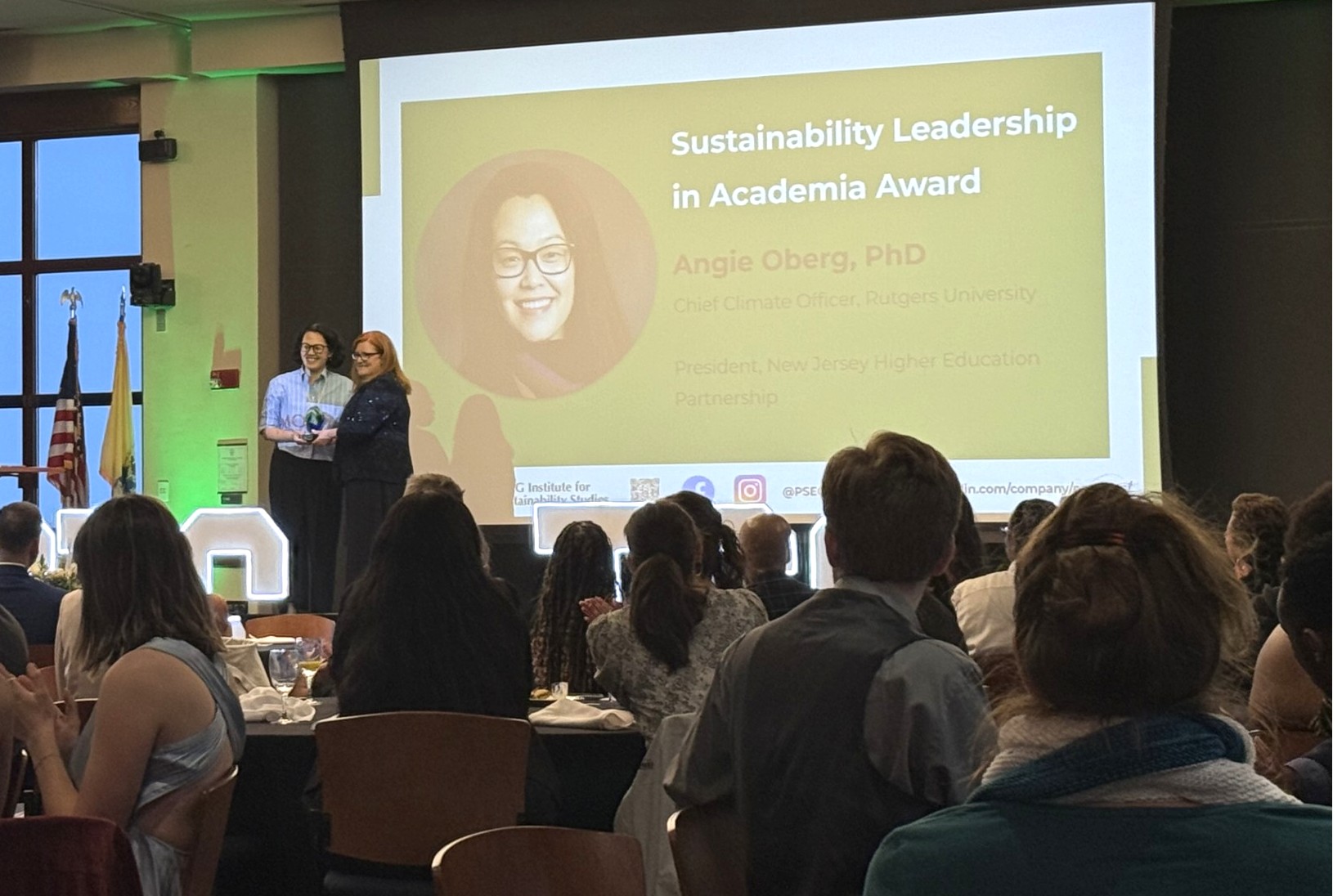 Featured image for “Angie Oberg Honored with Sustainability Leadership Award”